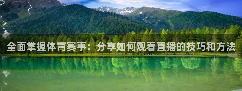 xb5新宝5平台登录：全面掌握体育赛事：分享如何观看直播的技巧和方法